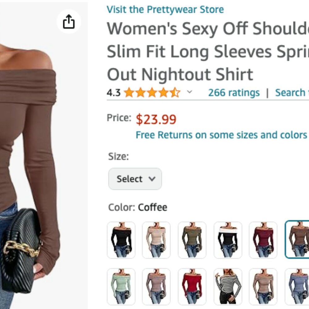 Off the Shoulder juniors top